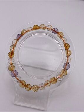Faceted Citrine & Ametrine Bracelet - Sparkling Gemstones